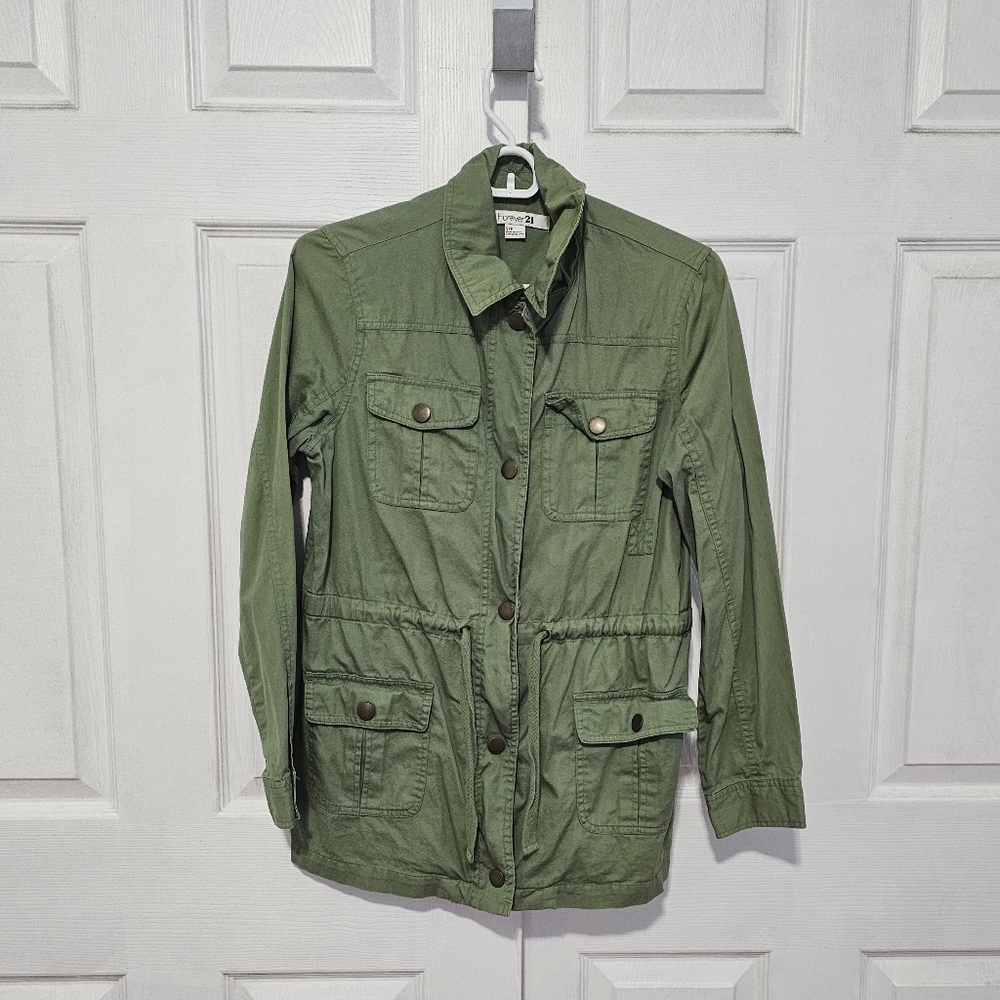 Forever 21 Army Green Utility Jacket